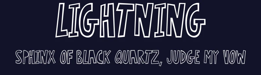 Lightning by TitanVex — Decorative Font — thumbnail 2