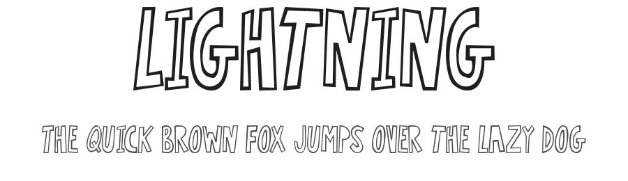 Lightning by TitanVex — Decorative Font