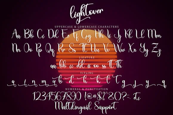 Lightover Font by Sakha Design — Script Handwritten Font — thumbnail 6