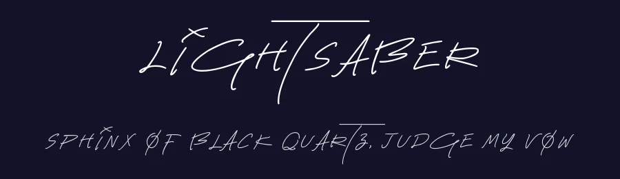 Lightsaber by The Branded Quotes — Script Handwritten Font — thumbnail 2