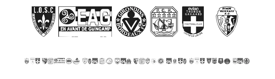 Ligue 1 by Ding Bang — Dingbats Font