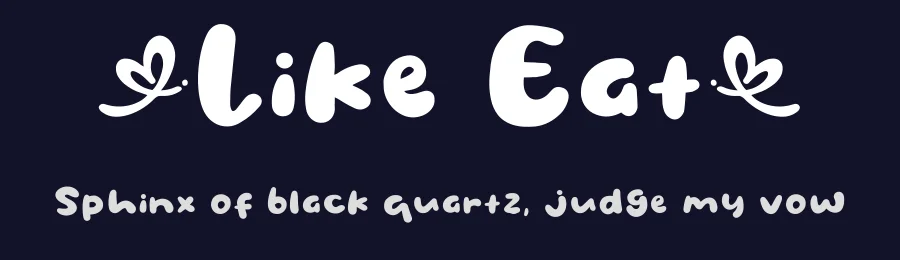Like Eat by Khurasan — Decorative Font — thumbnail 2