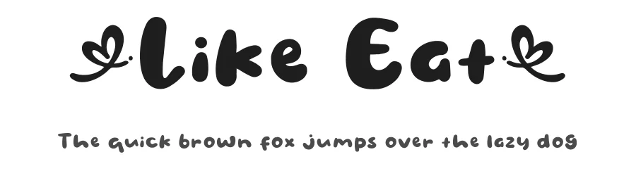 Like Eat by Khurasan — Decorative Font