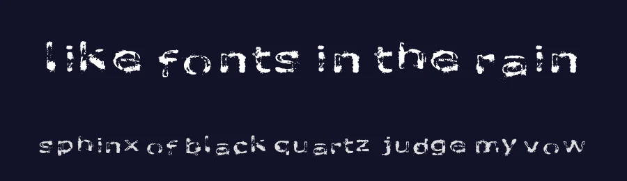 Like fonts in the rain by Andreas Johansson — Decorative Font — thumbnail 2
