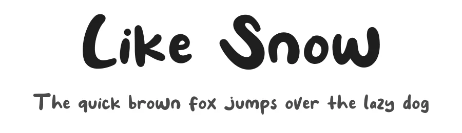 Like Snow by Khurasan — Decorative Font