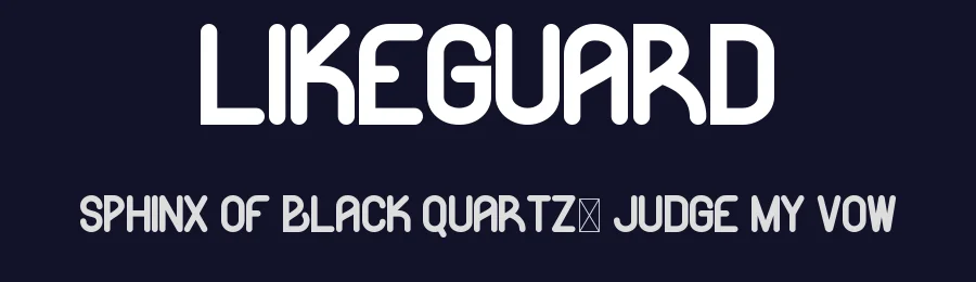 Likeguard by NihStudio — Sans Serif Font — thumbnail 2
