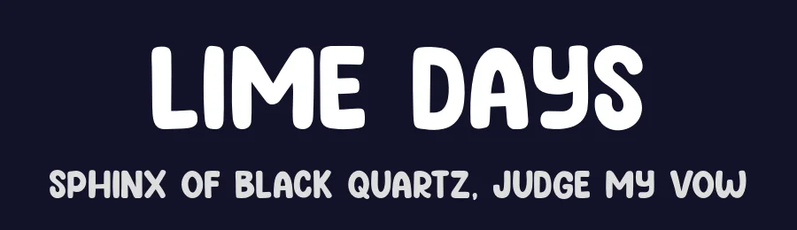 Lime Days by Khurasan — Decorative Font — thumbnail 2
