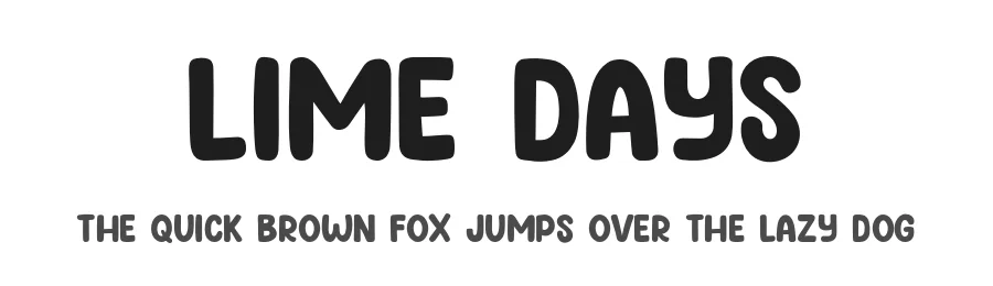 Lime Days by KhurasanΒ β Decorative Font