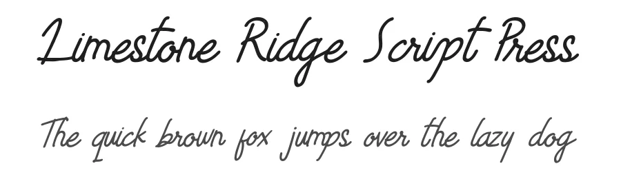 Limestone Ridge Script Press
