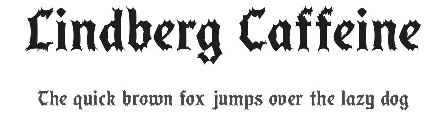 Lindberg Caffeine by FeΓ²rag β Decorative Font