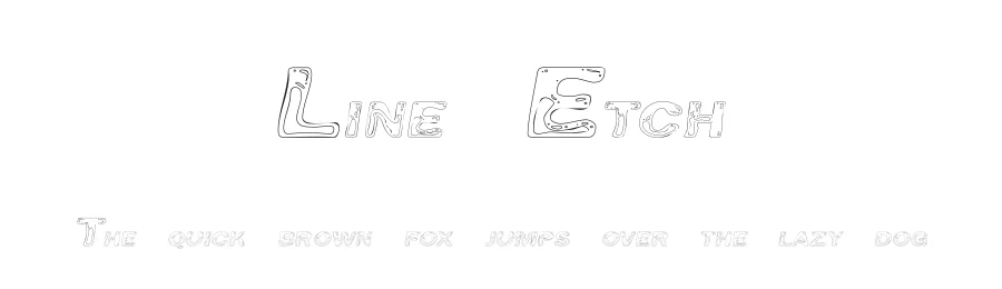 Line Etch by GemFonts / Typotheticals — Decorative Font