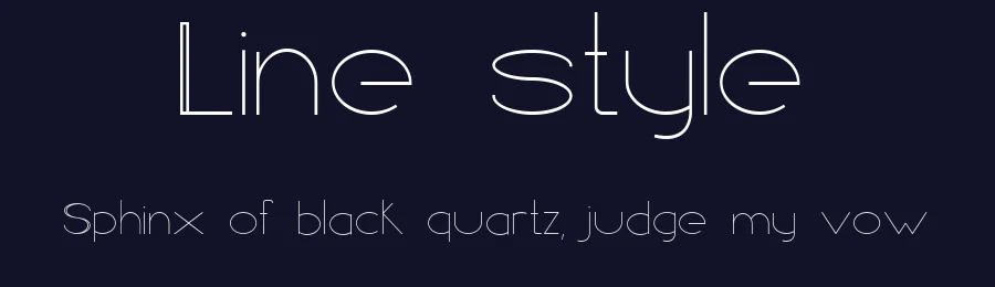 Line style by Henry Paúl Sánchez Cuarán — Sans Serif Font — thumbnail 2