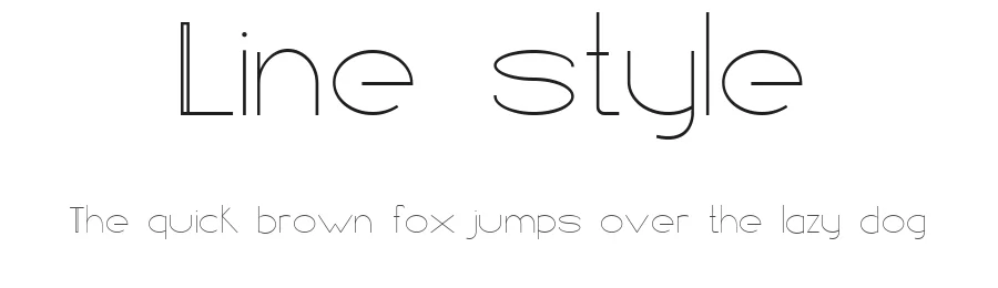 Line style by Henry PaΓΊl SΓ‘nchez CuarΓ‘n β Sans Serif Font