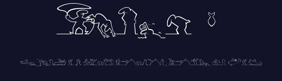 Linea 1 by Laurent Badaouy — Dingbats Font — thumbnail 2