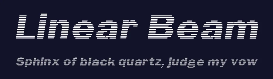 Linear Beam by GemFonts / Typotheticals — Display Font — thumbnail 2
