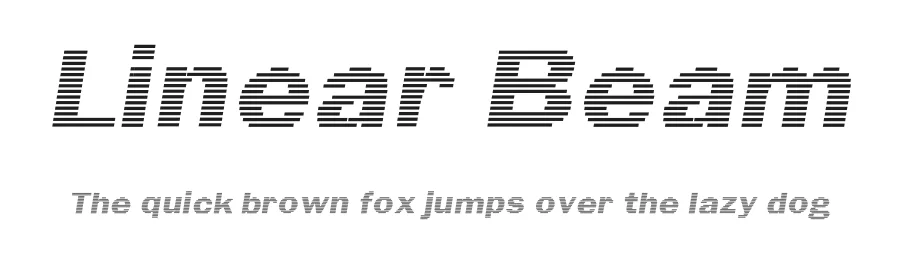 Linear Beam by GemFonts / Typotheticals — Display Font
