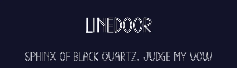 Linedoor by Andi Moz — Decorative Font — thumbnail 2