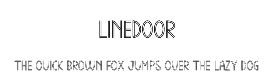 Linedoor by Andi Moz — Decorative Font