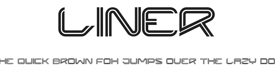 Liner by onezero — Display Font