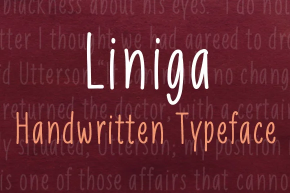 Liniga Font by Graphite β Script Handwritten Font