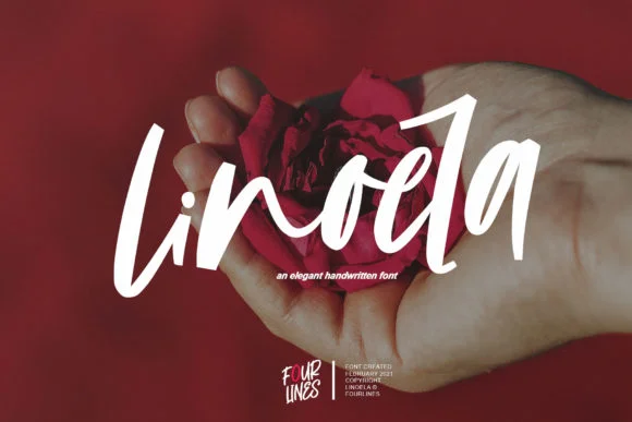 Linoela Font by Fourlines.design — Script Handwritten Font