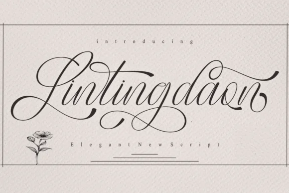 Lintingdaon Script Font by Creative Fabrica Fonts — Script Handwritten Font
