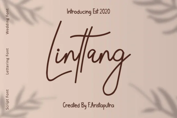 Linttang Font by Faristaputra — Script Handwritten Font