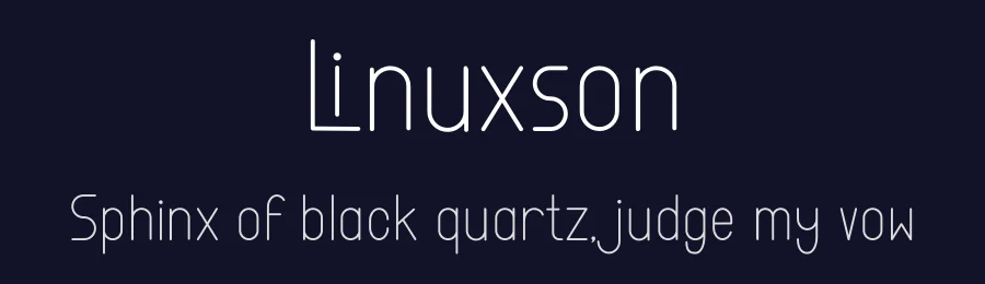 Linuxson by Muhammad Yafinuha — Sans Serif Font — thumbnail 2