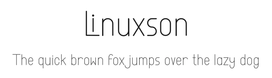 Linuxson by Muhammad Yafinuha — Sans Serif Font