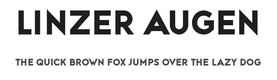 Linzer Augen by Vladimir Nikolic β Sans Serif Font