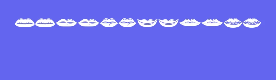 Lippen by Vladimir Nikolic — Dingbats Font — thumbnail 3