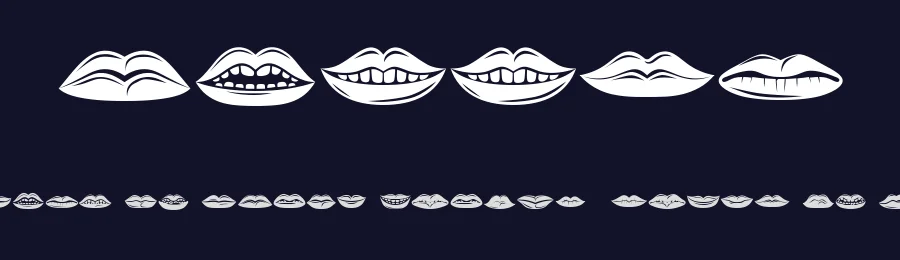 Lippen by Vladimir Nikolic — Dingbats Font — thumbnail 2