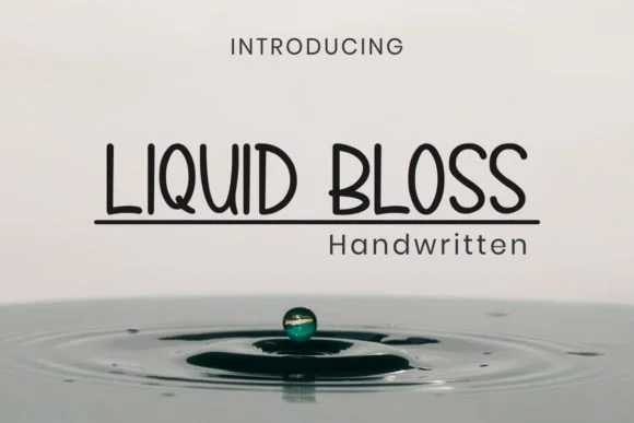 Liquid Bloss Font by Pidco.art β Script Handwritten Font
