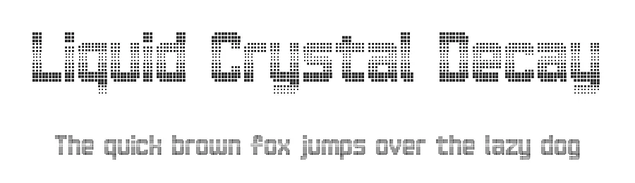 Liquid Crystal Decay by Chequered Ink β Display Font