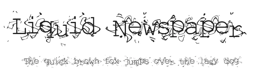 Liquid Newspaper