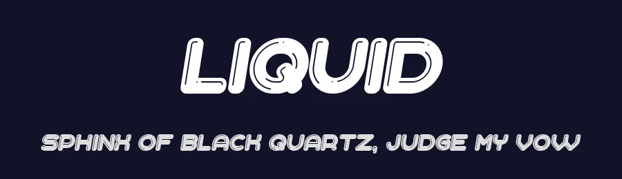 Liquid by Vladimir Nikolic — Decorative Font — thumbnail 2