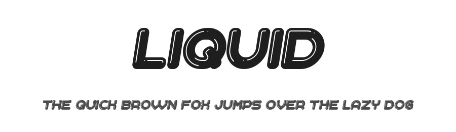 Liquid by Vladimir Nikolic β Decorative Font