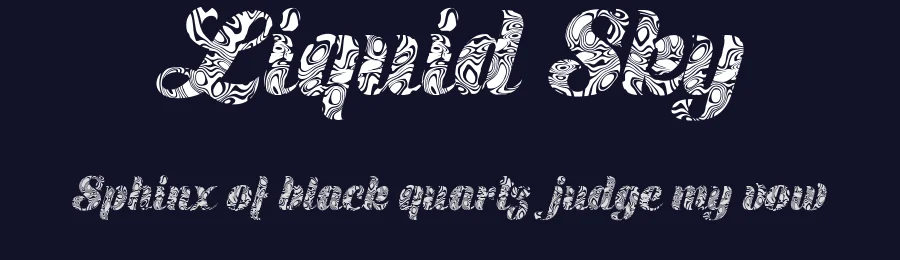 Liquid Sky by Billy Argel Fonts ® — Decorative Font — thumbnail 2