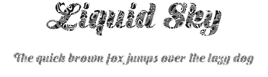 Liquid Sky by Billy Argel Fonts ® — Decorative Font