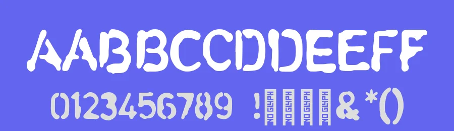 Liquid Stencil by NowType — Decorative Font — thumbnail 3