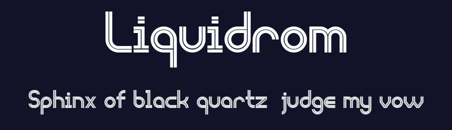 Liquidrom by Vladimir Nikolic — Decorative Font — thumbnail 2