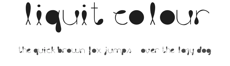 Liquit Colour by Pollo Graphic Design β Decorative Font