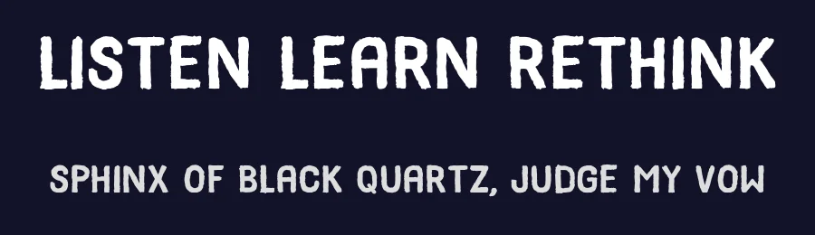 Listen Learn Rethink by Frances Ludlam — Decorative Font — thumbnail 2