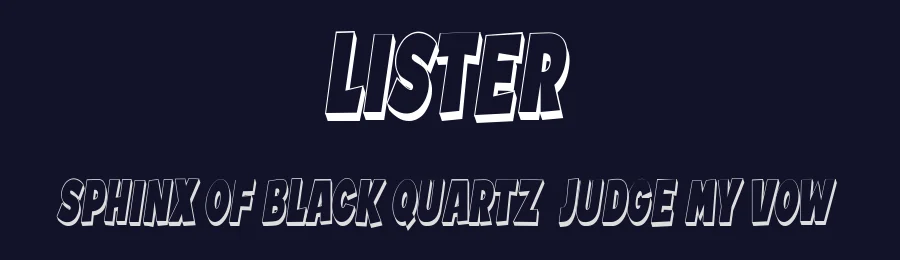 Lister by Vladimir Nikolic — Decorative Font — thumbnail 2