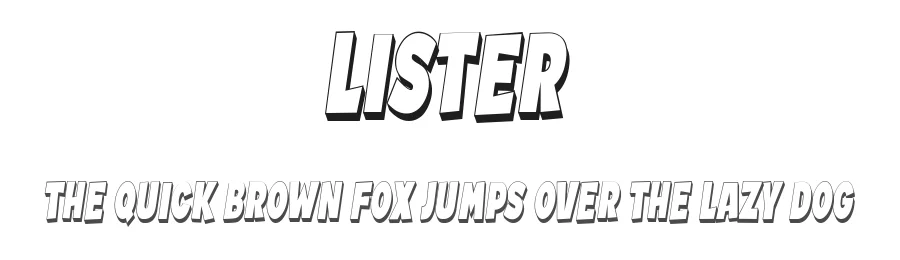 Lister by Vladimir Nikolic — Decorative Font