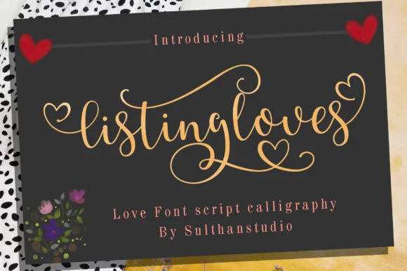 Listing Loves Font by Sulthan Studio — Script Handwritten Font
