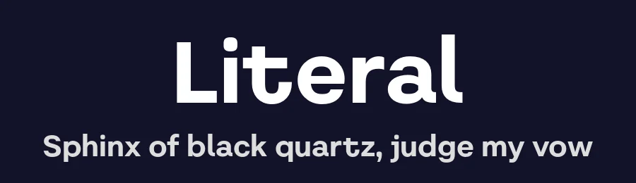 Literal by Igor Kosinsky — Sans Serif Font — thumbnail 2