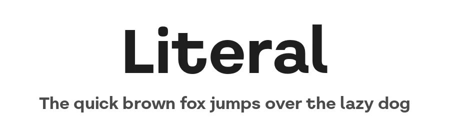 Literal by Igor Kosinsky — Sans Serif Font
