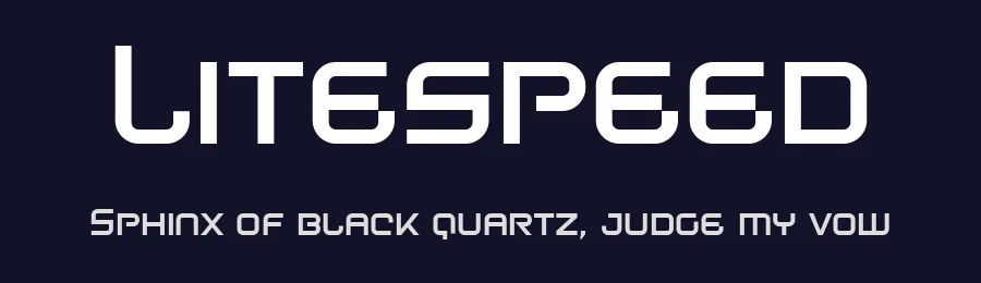 Litespeed by Tiago Sá — Display Font — thumbnail 2