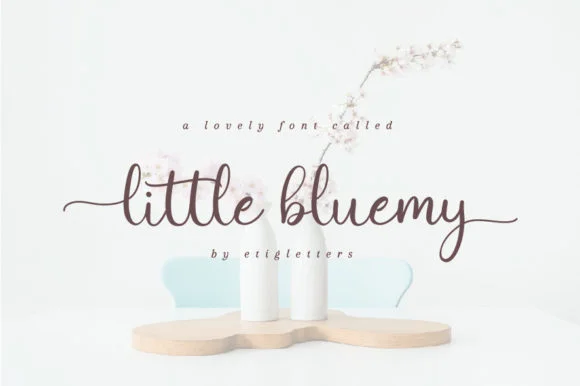 Little Bluemy Font by etigletters — Script Handwritten Font